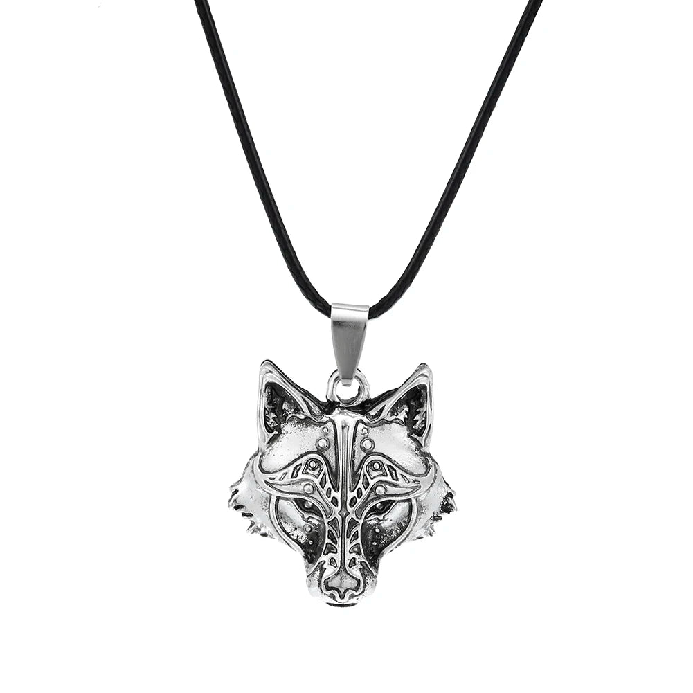 Norse i am wolf Viking Celtics Necklace For Men/Women Popular Totem Amulet With Card Jewelry Gifts Dropshipping Wholesale