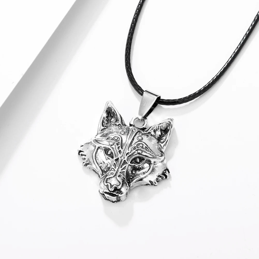 Norse i am wolf Viking Celtics Necklace For Men/Women Popular Totem Amulet With Card Jewelry Gifts Dropshipping Wholesale