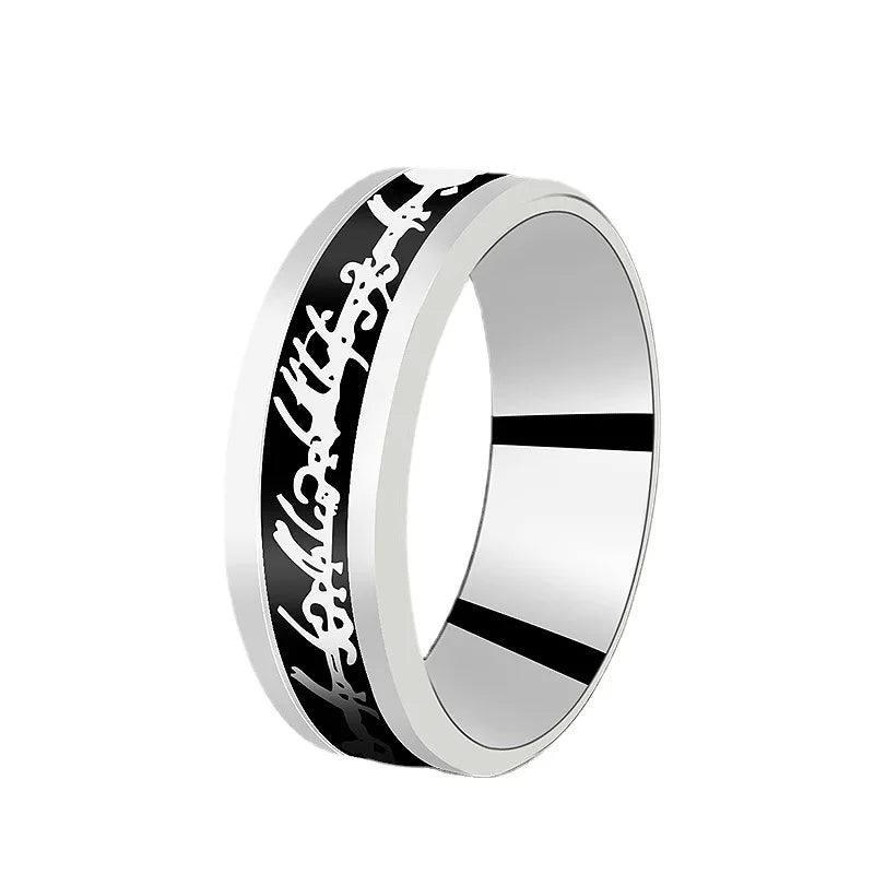 Punk Viking Dragon Black Tungsten Wedding Ring Set For Men Stainless Steel Inlaid Blue Carbon Fiber Band Ring Bague Homme